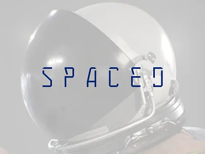 Spaced Logo branding identity logo logotype minimal space spaced spacedchallenge travel type vector