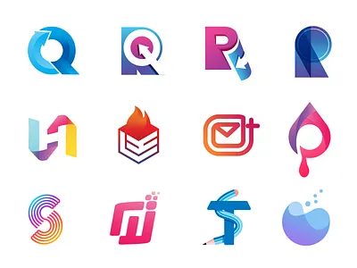 Logo, logo mark exploration color logo h logo icon iconic logo logo logo collection logo design logo idea logo mark logo set logo symbol mark n logo p logo q logo r logo s logo