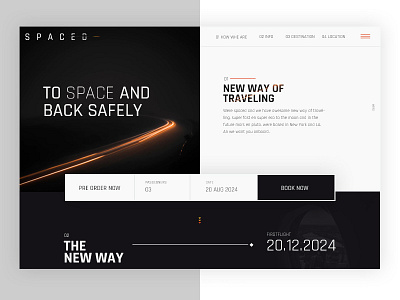 SPACED CHALLENGE 🚀 after effects animation design homepage interactive logo