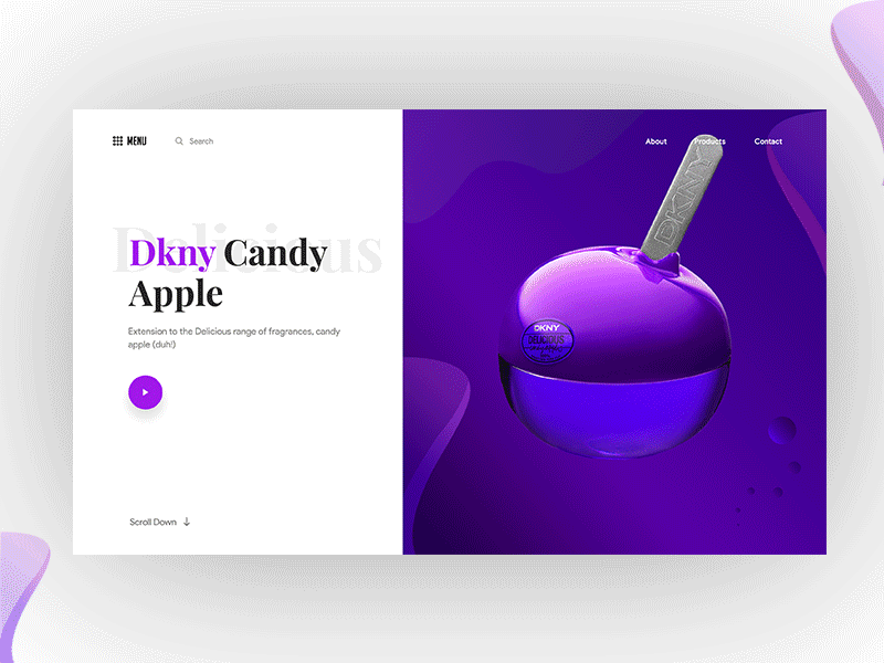 Fold animation animation design fold header hero minimal split fold ui ux webdesign