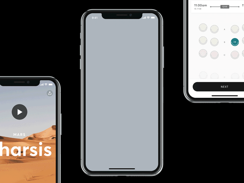 #SPACEDchallenge - Booking app interaction iphonex principle space spacedchallenge ui ux