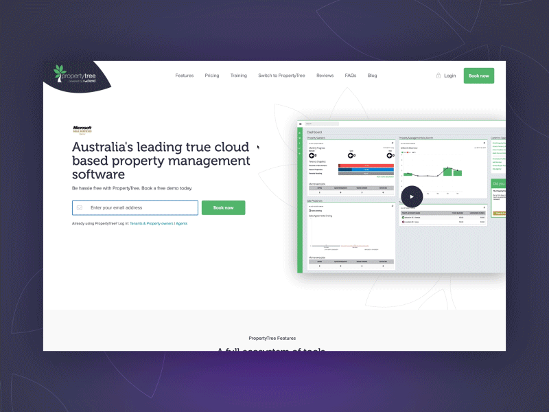 Property Tree - Redirect A/B Test clean form grid icon landing page optimizley testing ui