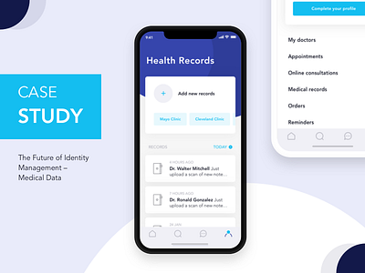 The Future Of Identity Management Medical Data Copy app chat data fitness healthcare identity ipad management mobile patient profile tablet