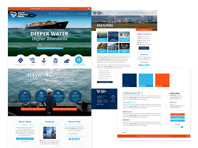 South Carolina Ports Authority alerts responsive web website