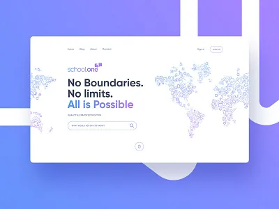 School One landing main school ui ux web webdesign
