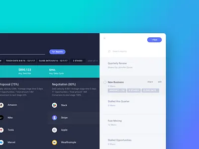 Report dashboard enterprise filter gradient minimal product report saas search tags ui ux