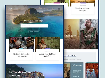 Melba Privatif luxury travel ui ux