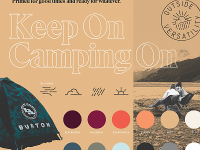 Burton Fall Identity bitmap brand duotone identity layout palette type typography