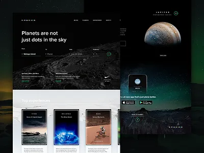 Spaced Web landing space spaced spacedchallenge ui ux web