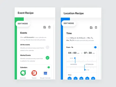Recipe creator - Automate your Machines blue clean cook food ios johnyvino minimal natural organic recipe simple
