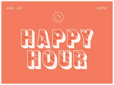 Heppy Hour event happy hour smiley social