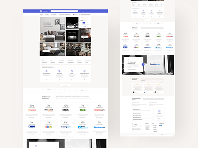 Cashback - Return some of the money you spent cash design ecommerce homepage interface landing money shop ui ux video web