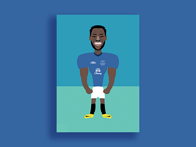 Romelu Lukaku Illustration adobe art design digital art everton football graphic design graphics illustration soccer