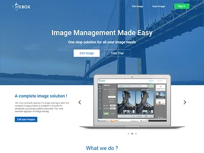 Img Box Home Page image edit tool img box landing page latest new vector xd