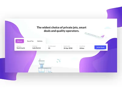 Flight Booking booking chartered plain flight booking flights uiux web banner