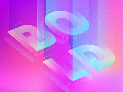 Bold acrylic bold color geometric gradient light number numbers pattern type typography