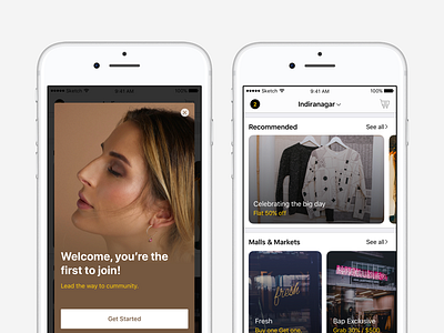 Ecommerce App Home app design dribbble ecommerce ios ui userinterface ux welcome