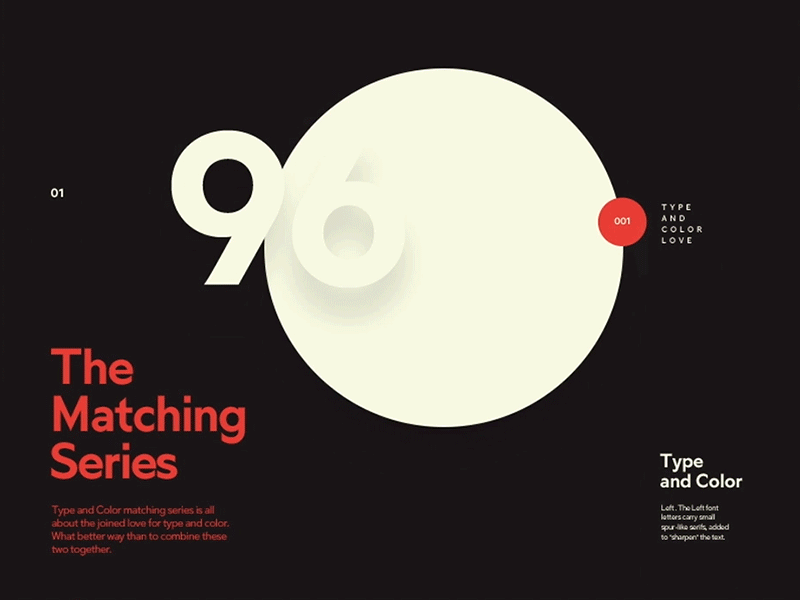 Type & Color — part 2 color layout light red type typography web website