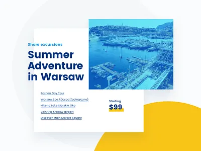 Adventure in Warsaw adventure duotone madebydor trip typography ui warsaw