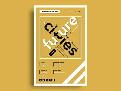 [Future of Cities] Poster Concept #2 cities future layout of poster showcase smart typography unique