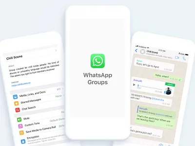 Whatsapp Groups Reimagined ios material ui ux whatsapp