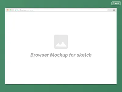Sketch Browser Mockup Freebie browser dribbble free freebie mockup sketch app template