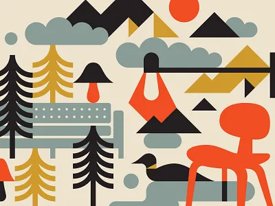 Gus Modern canada chair clouds furniture loon lumber mountains nature sofa