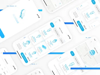 iScream blue concept cream ice ui