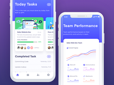 Task Management App app ui app ux design design style graphic chart gui iconspace performance project management tool task management task manager