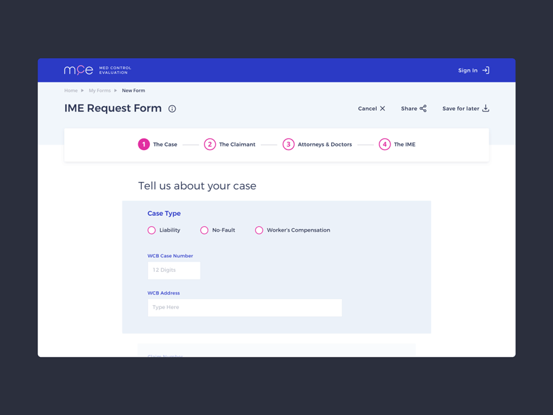 MCE form animation fields form health ime mce medical scroll transition