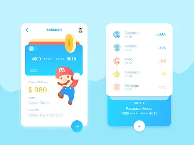 Crazy cute Mary animation cartoon hand painted illustration interface maria mary mushroom super