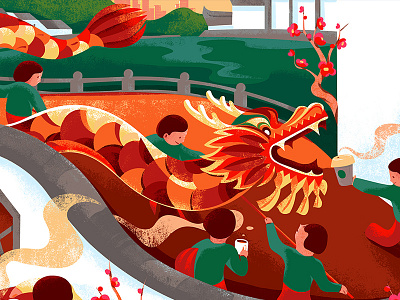 Starbuck City Card - China card illustration
