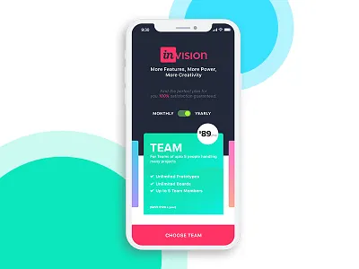 Daily UI #30 - Pricing android app dailyui design invision ios pricing ui ux