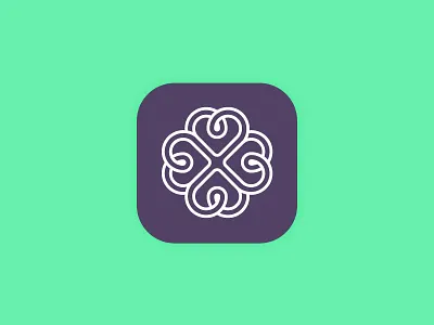 Wellness Center App Icon Logo app icon beauty branding center design flat icon ios android mobile symbol ui wellness