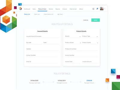 Web app dashboard form interface ui ux web app