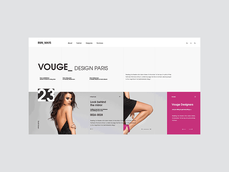 FS-1802-1541 article fashion minimal ui ux web woman