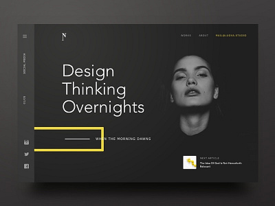 Personal Portfolio Site agency black creative agency dark dark header dark website portfolio