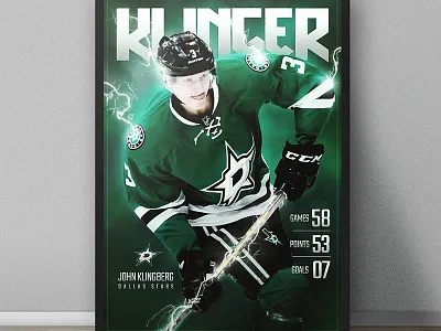 John Klingberg Poster Design defenseman design digital digital art hockey john klingberg marketing nhl photoshop poster social media sweden