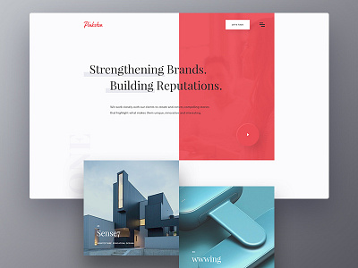 Pinkston Digital Website branding corporate digital agency homepage landing page web website