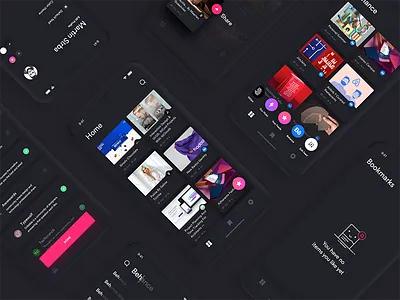 Muzli Mobile App Concept - Behance Case Study app design behance ios mobile muzli ui uidesing user interface ux uxdesing
