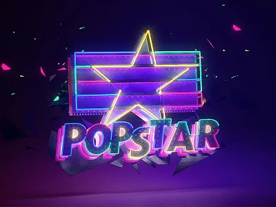 Popstar identity logo title sequence tv