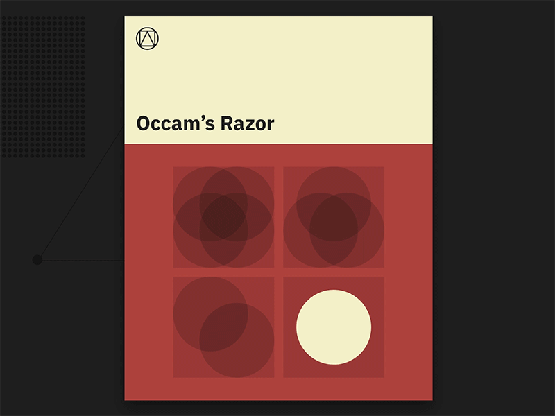 Occam’s Razor by Jon Yablonski on Dribbble