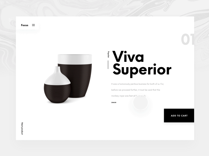 Interaction design - Day #1 black commerce furniture gif interaction landing navigation ui ux web