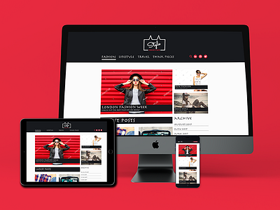 Style Irregular Responsive Blog Design blog desktop development fashion mobile mockups responsive tablet ui ux web web design