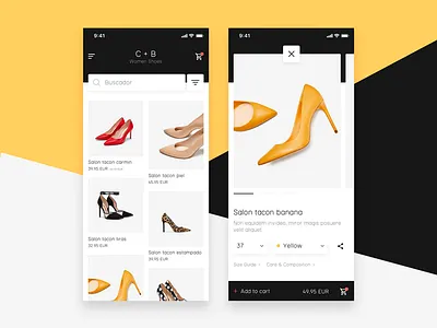 C+B Remake app detail ecommerce fashion ios shop