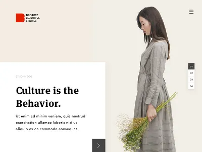 Cover Page animation landing minimal photo landing typography ui ux web website white