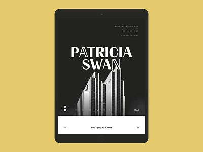 Pioneering Women — iPad app appdesign architecture concept creative designconcept ipad ipaddesign ui uiux ux woman