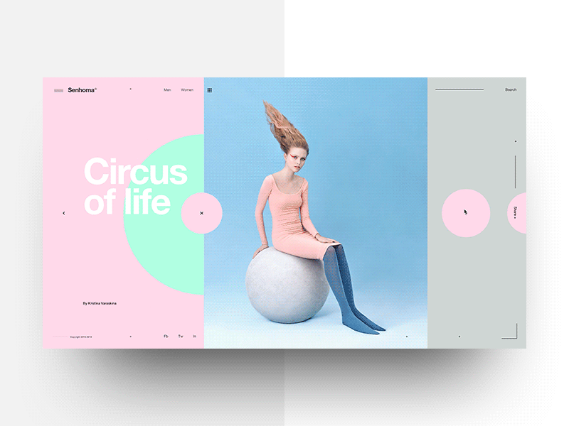 Senhoma Prototype 8 animation choreography ecommerce fashion interaction interface landing lookbook minimal motion principle template