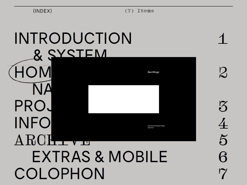 Selected Works — Case Study behance case study gif grid hero portfolio typography ui