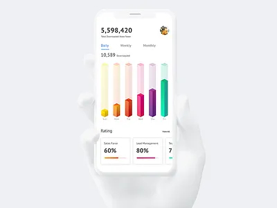 Data Analytics Dashboard big data big data app data analytics app growth sales app statistics ui uix ux